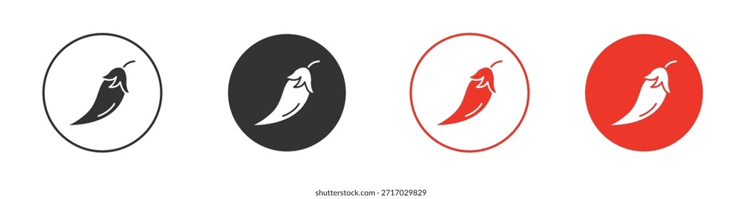 Chili-Symbol. Webvektordesign