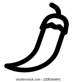 Chili, an ingredient used for spicing the food.