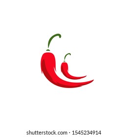 Chili logo design with modern concept. Vector icon chili. Hot design illustration