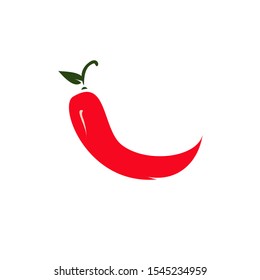 Chili logo design with modern concept. Vector icon chili. Hot design illustration
