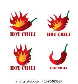 Chili Logo Design template, Hot Chili logo designs concept
