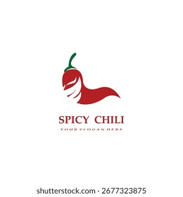 Plantilla de Diseño de Logo de Chili. Ilustración vectorial. Logotipo de chile picante y picante, iconos y emblemas.