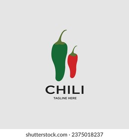 Diseño de logotipo de Chili concepto único Vector Premium