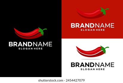 chili logo design vector  template illustration