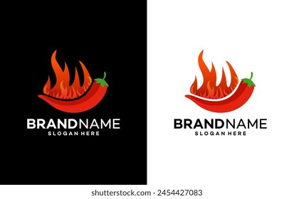 chili logo design vector  template illustration