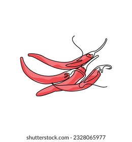 Chili Logo, Hot Spicy Chili Vector, Farm Garden Design, Symbol Template Simple Illustration
