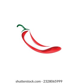 Chili Logo, Hot Spicy Chili Vector, Farm Garden Design, Symbol Template Simple Illustration