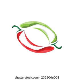 Chili Logo, Hot Spicy Chili Vector, Farm Garden Design, Symbol Template Simple Illustration