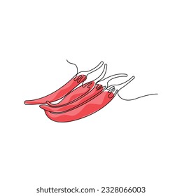 Chili Logo, Hot Spicy Chili Vector, Farm Garden Design, Symbol Template Simple Illustration