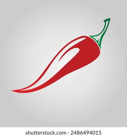 Chili-Logo, Hot Spicy Chili Vektorgrafik, Bauernhof-Garten-Design, Symbol-Vorlage Einfache Abbildung Kostenlose Vektorgrafik