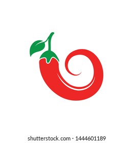 Chili logo icon vector illustration design template