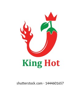 Chili logo icon vector illustration design template