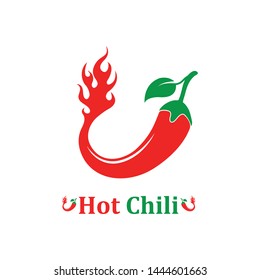 Chili logo icon vector illustration design template