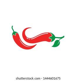 Chili logo icon vector illustration design template