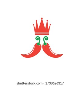 Chili logo icon vector illustration design template