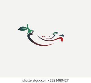 chili  logo. red chili paper logo design 