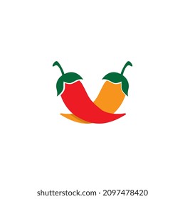 chili logo and symbol vector icon image