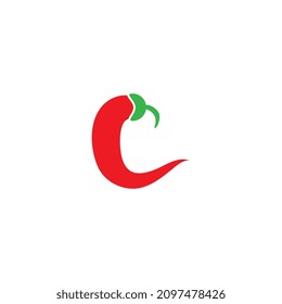 Chililogo und Vektorsymbol
