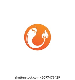 chili logo and symbol vector icon image