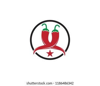 Chili logo template symbol vector icon
