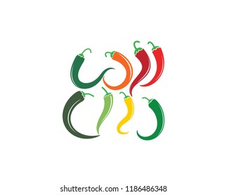 Chili logo template symbol vector icon