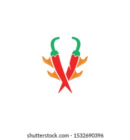CHILI LOGO TEMPLATE SYMBOL VECTOR ICON