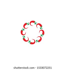 CHILI LOGO TEMPLATE SYMBOL VECTOR ICON