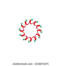 CHILI LOGO TEMPLATE SYMBOL VECTOR ICON