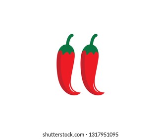 chili logo template vector icon illustration design 