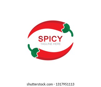 chili logo template vector icon illustration design 