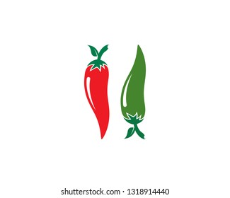 chili logo template vector icon illustration design 