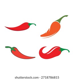 Illustration für Vektorsymbol-Vorlagen für Chili-Logos