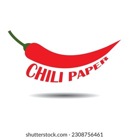 diseño de la ilustración del vector del logotipo de chili