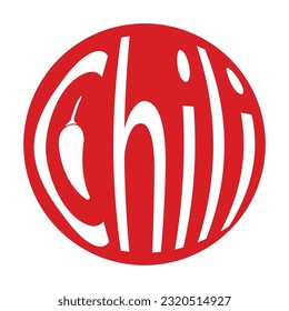 chili logo vector illustration template design