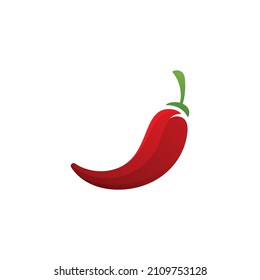 Chili logo vector Spicy food symbol template