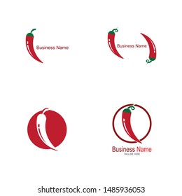 Chili logo vector template illustration