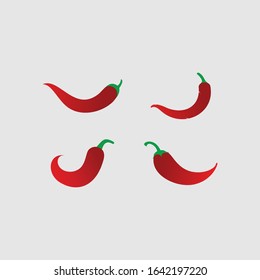 Chili logo,chili hot and spicy food vector logo design brand.