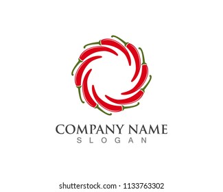 Chili logos template icons