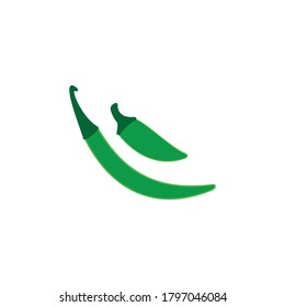 chili paper icon vector symbol isolated illustration white background