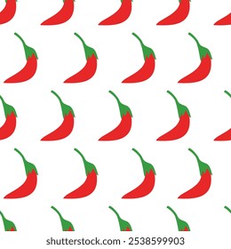 chili pattern Background. flat illustration chili pattern background. pepper pattern background. hot chili pattern background.