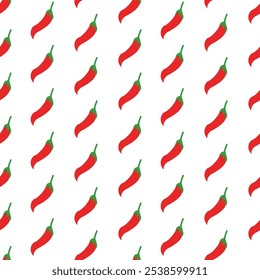 chili pattern Background. flat illustration chili pattern background. pepper pattern background. hot chili pattern background.