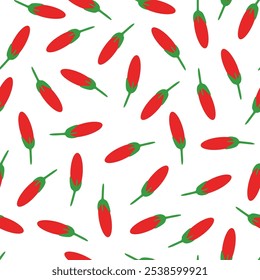 chili pattern Background. flat illustration chili pattern background. pepper pattern background. hot chili pattern background.