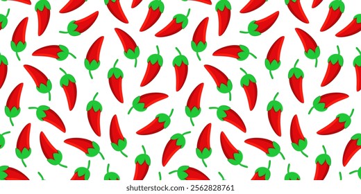 chili pattern Background. flat illustration chili pattern background. pepper pattern background. hot chili pattern background.