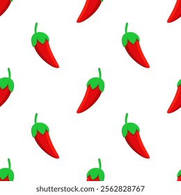 chili pattern Background. flat illustration chili pattern background. pepper pattern background. hot chili pattern background.