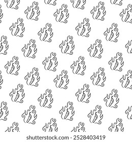 chili pattern Background. vintage chili background. pepper pattern background. hot chili doodle pattern background.