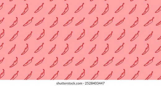 chili pattern Background. vintage chili background. pepper pattern background. hot chili doodle pattern background.