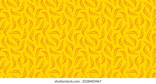 chili pattern Background. vintage chili background. pepper pattern background. hot chili doodle pattern background.