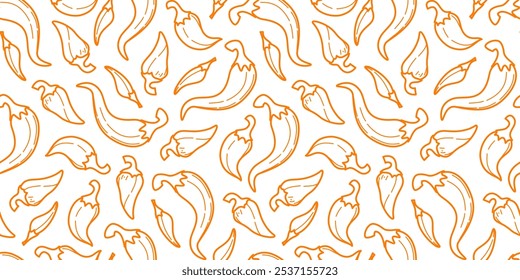 chili pattern Background. vintage chili background. pepper pattern background. chili doodle pattern background. hot chili pattern.