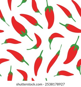chili padrão Fundo. fundo de pimenta vintage. fundo de padrão de pimenta. fundo de padrão de pimenta quente.