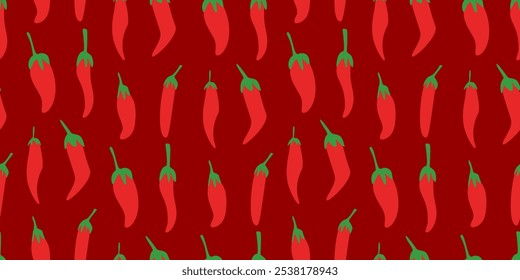 chili padrão Fundo. fundo de pimenta vintage. fundo de padrão de pimenta. fundo de padrão de pimenta quente.